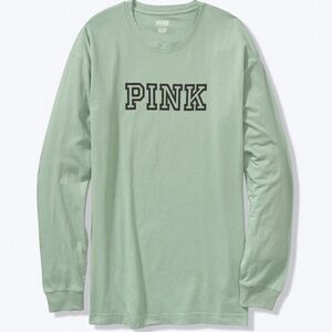 Vs pink long sleeve campus tee
